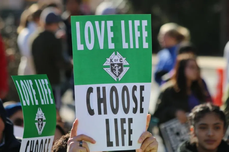 Pro-life advocates at the 45th annual March for Life in Washington, D.C. on Jan. 19, 2018.?w=200&h=150